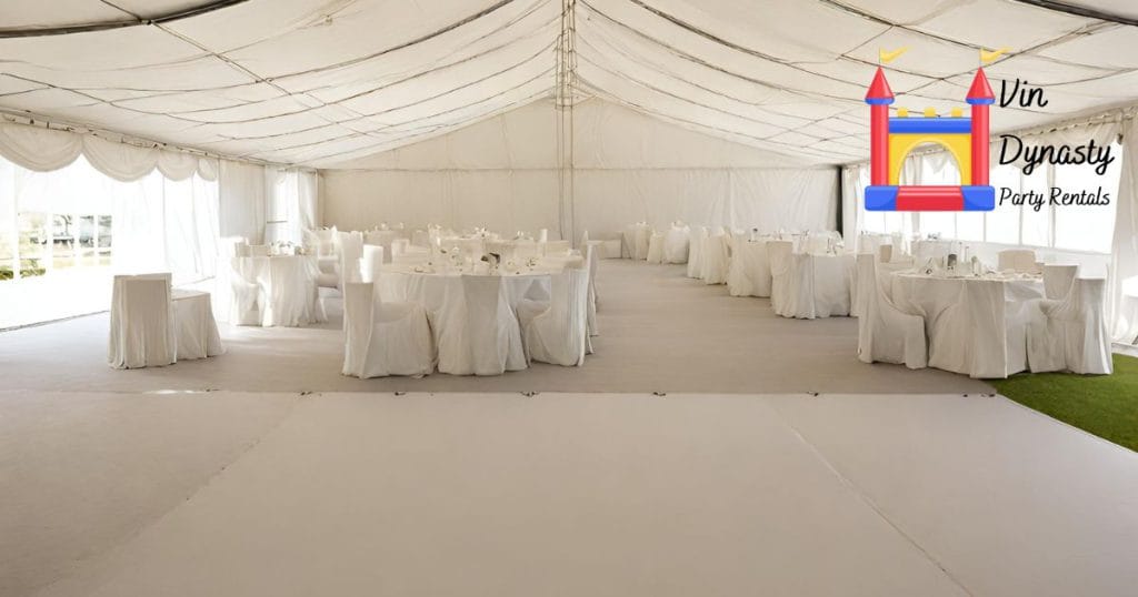 How is the Cleanliness of the Marquee Maintained during an Event?