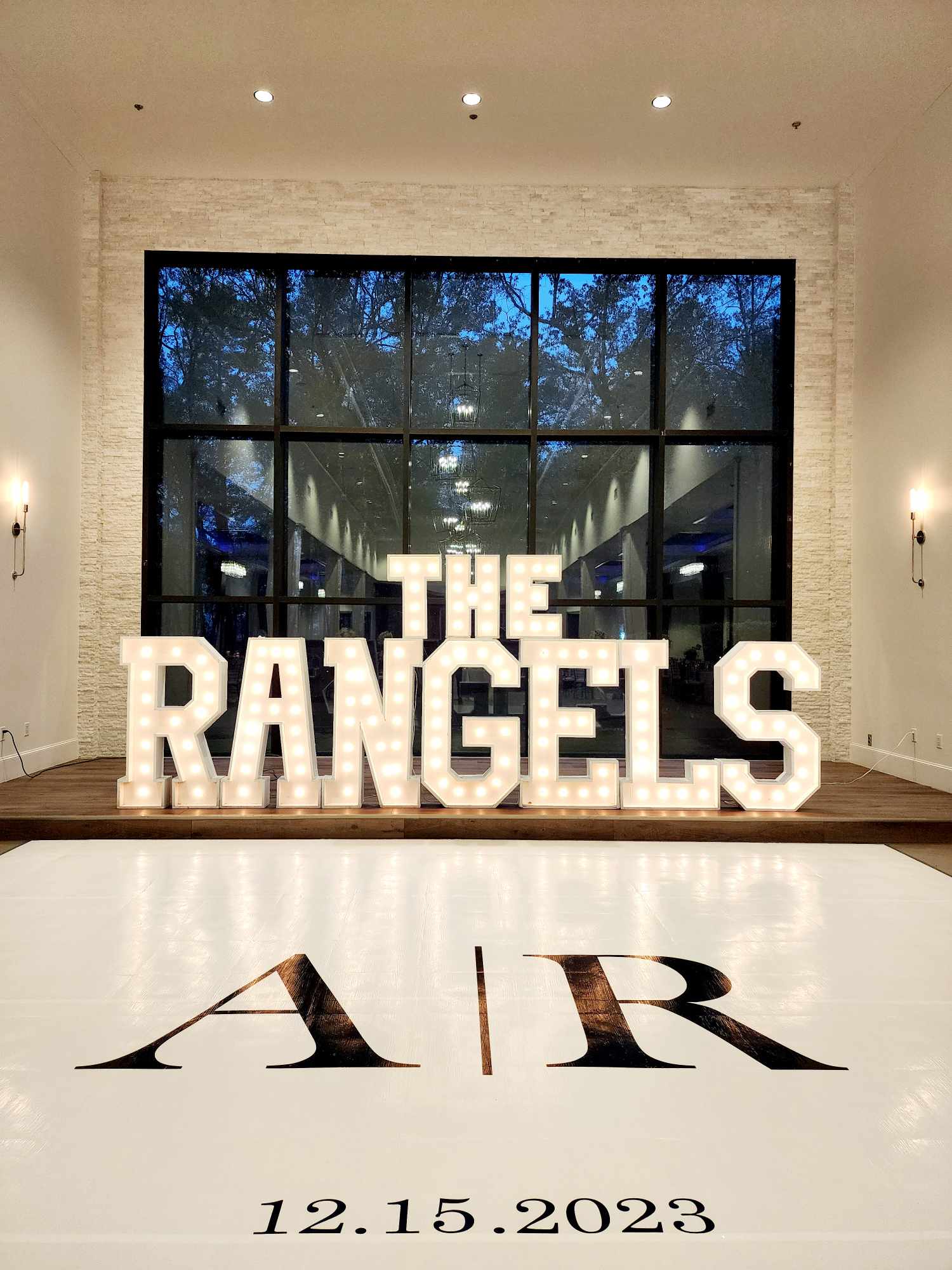 Marquee letters for weddings