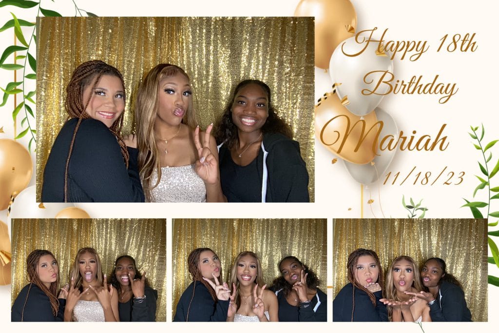 Photo booth for birthday