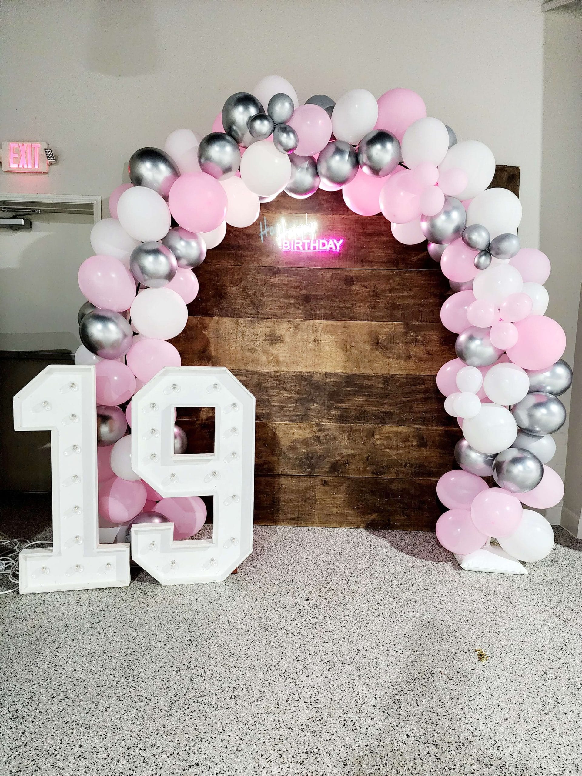 Birthdays Marquee letters