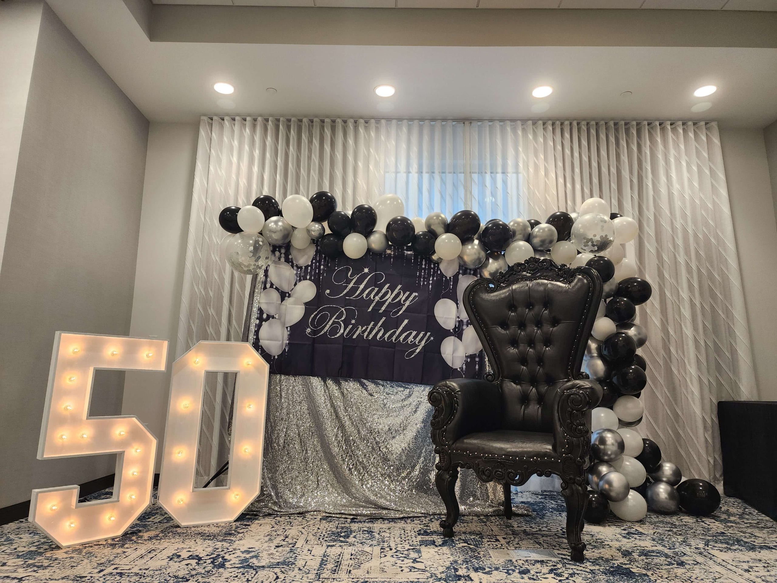 Birthdays Marquee letters