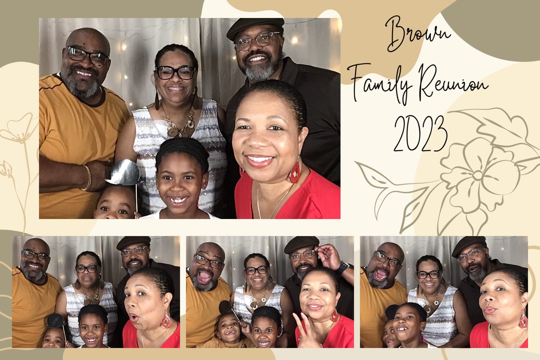 Photo booth rental for family reunions