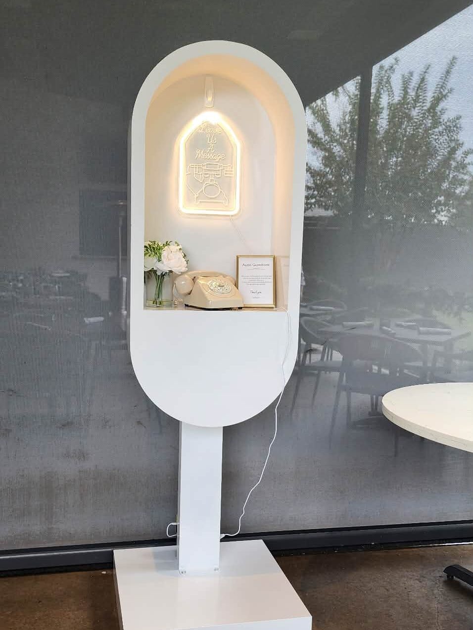 Audio guestbook booth for rent